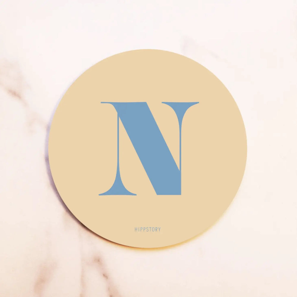 N • White Puzzle Coaster • Hippstory