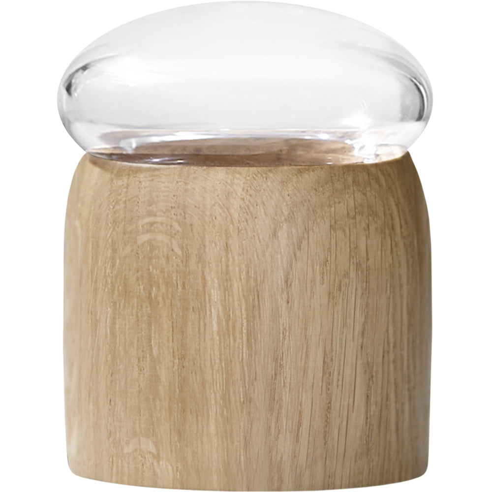 Boletus burk 9 cm, ek/glas