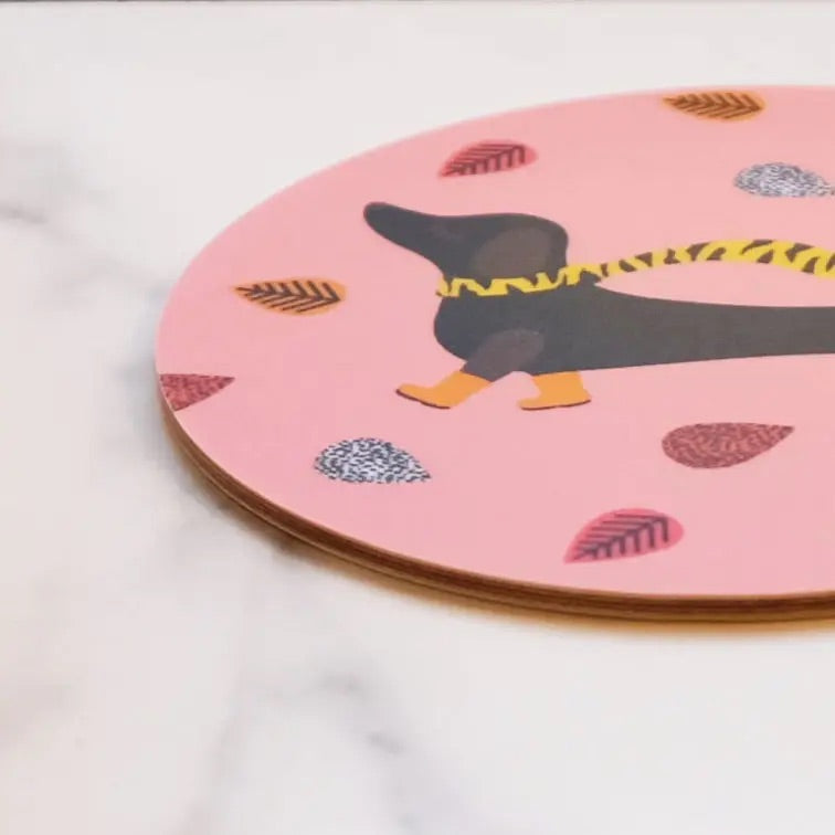 
                  
                    J • Sausage Dog Coaster • Hippstory
                  
                