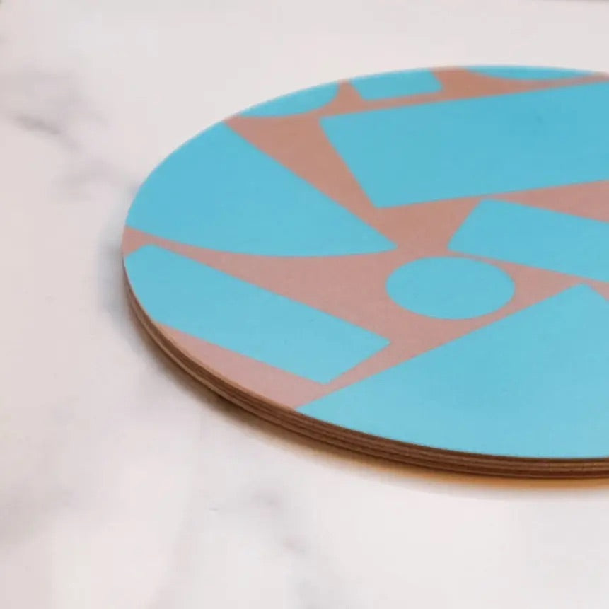 
                  
                    V • Teal Puzzle Coaster • Hippstory
                  
                