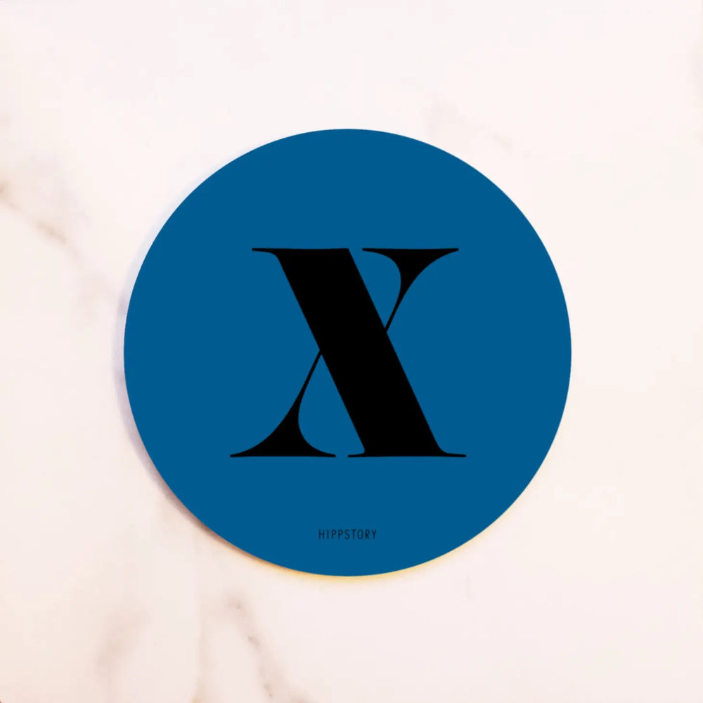 X • Hipster Black Coaster • Hippstory