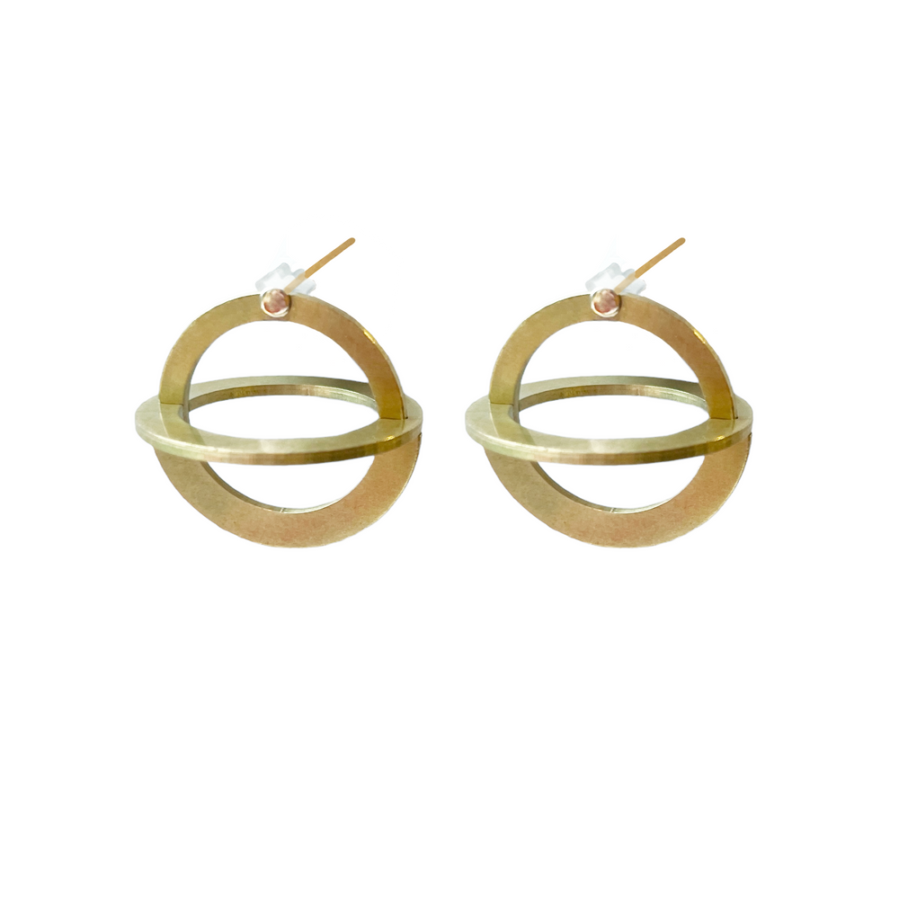 Copernicus • Earstuds gold (brass)