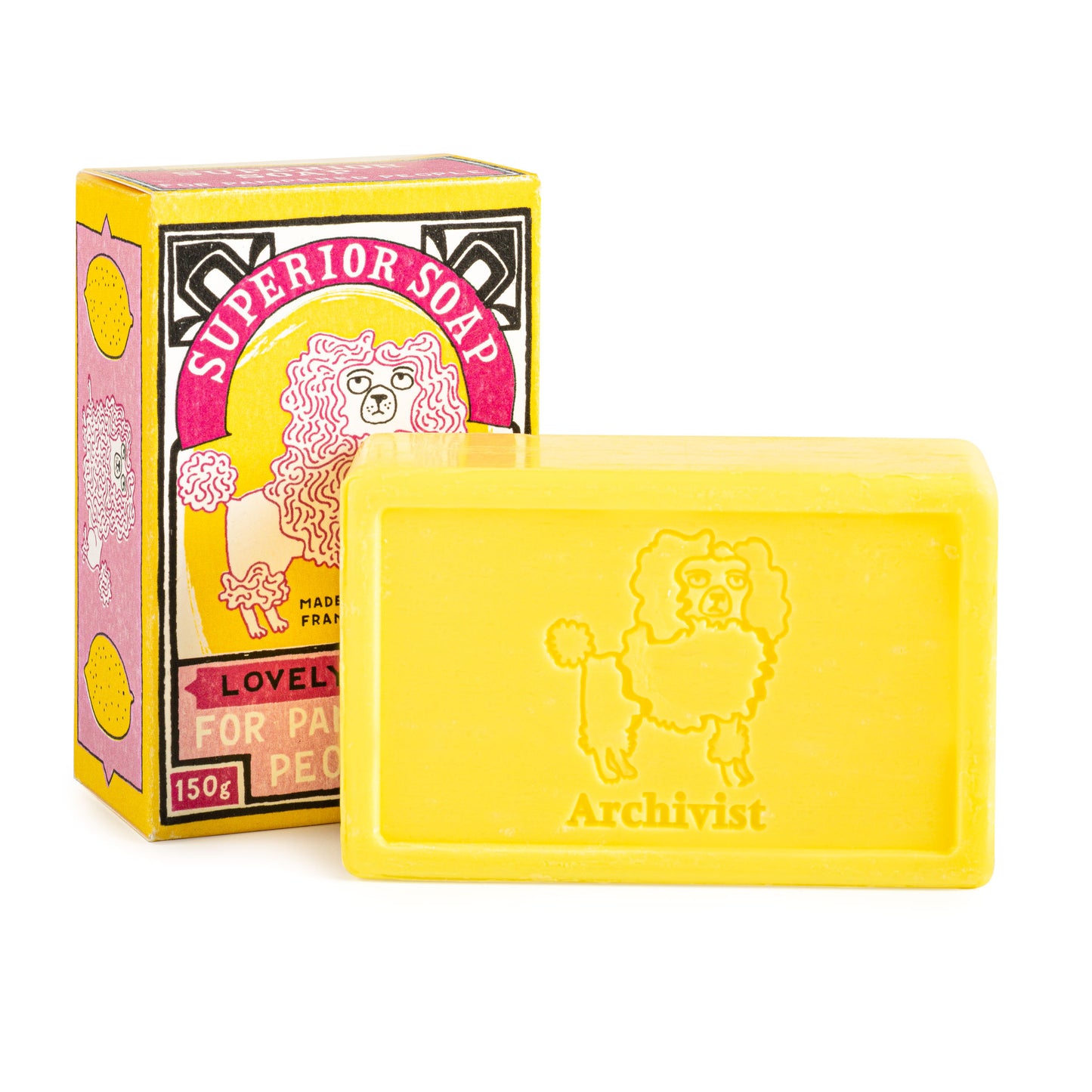 
                  
                    Superior Soap for Pampered People • Lovely Lemon
                  
                