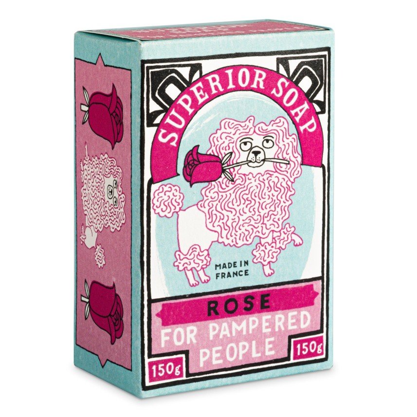 Superior Soap for Pampered People • Rose