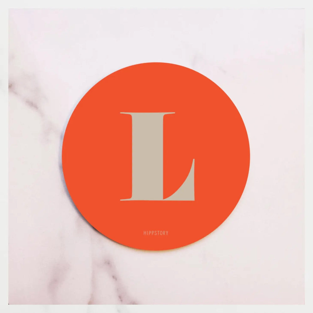 L • Orange Frills Coaster • Hippstory