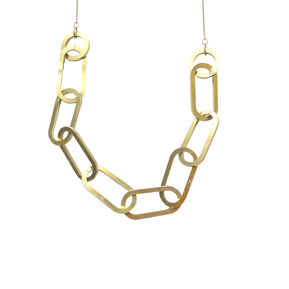 Chain Link Chunky • Necklace gold (brass)