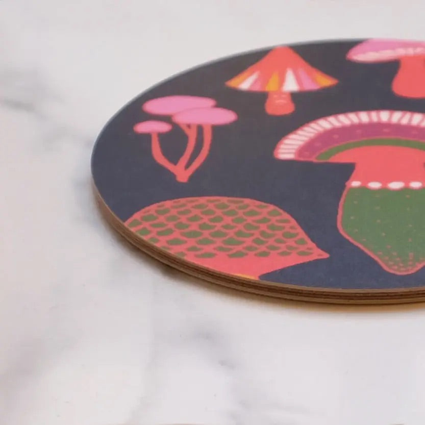 
                  
                    Ö • Mushroom Brown Coaster • Hippstory
                  
                